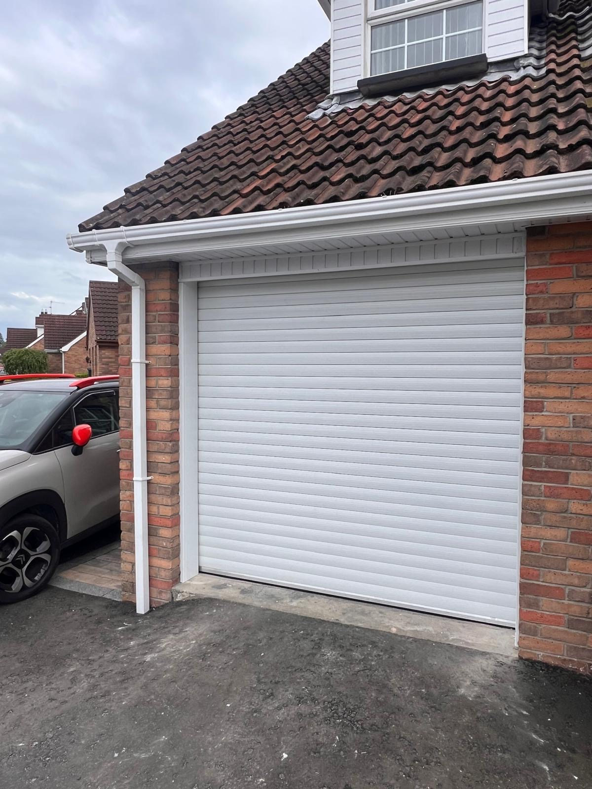 White Roller Door